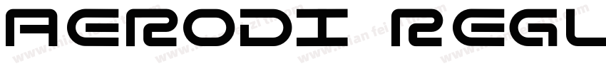 aerodi regular字体转换
